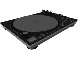 Record Turntable 3D Model preview