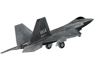 F-22 Raptor 3D Model preview