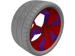 Lamborghini Reventon Rim 3D Model preview