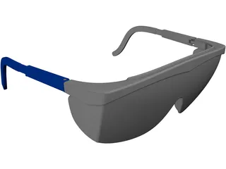 Safety Glasses 3D Model preview
