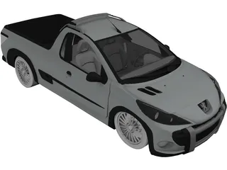 Peugeot Hoggar Concept 3D Model preview
