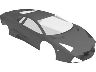 Lamborghini Reventon Body 3D Model preview