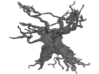 Gnarled Tree 3D Model preview