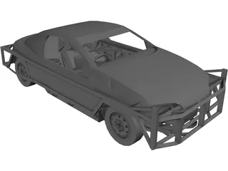 Opel Tigra 1300 Stockcar 3D Model preview