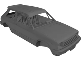 Toyota Starlet KP61 Rally Body 3D Model preview