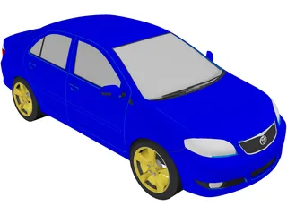 Toyota Vios 3D Model preview