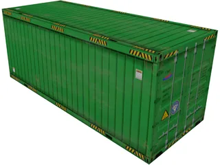 Container 20ft 3D Model preview