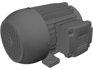 Weg 75hp Motor 3D Model preview