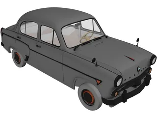 AZLK Moskvich 407 3D Model preview