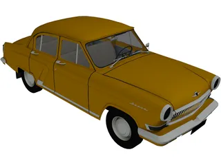 Gaz-21 Volga 3D Model preview