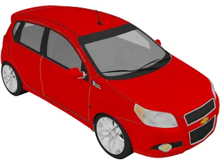 Chevrolet Aveo LT (2011) 3D Model preview