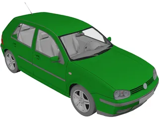 Volkswagen Golf IV (5 doors) 3D Model preview