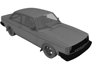 Volvo 242 Turbo (1976) 3D Model preview