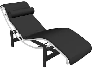Le Corbusier LC4 3D Model preview