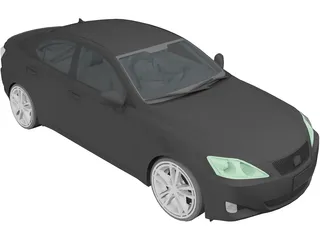 Lexus IS350 3D Model preview