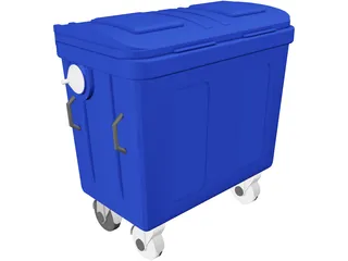 Trash Box 3D Model preview