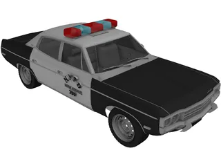 Police Car NYPD 3D Model preview
