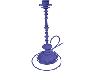 Hookah 3D Model preview