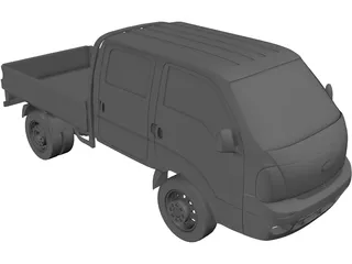 Kia K2700 Double Cab 3D Model preview