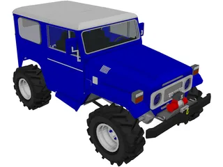 Toyota FJ40 Offroader (1980) 3D Model preview