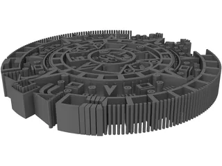 Mayan Calendar 3D Model preview
