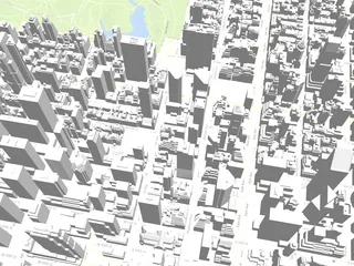 New York City Map Manhattan 3D Model preview