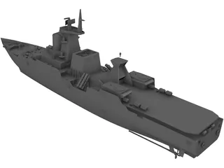 Gepard Ship 3D Model preview