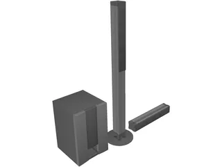 Speakers 3D Model preview