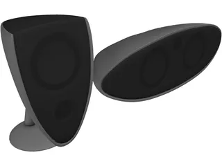 Speakers 3D Model preview