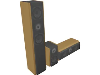 Speakers 3D Model preview