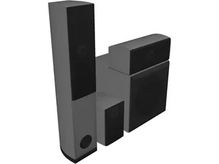 Speakers 3D Model preview