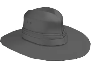 Aussie Hat 3D Model preview
