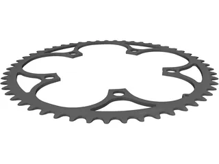 Chainring 53T 3D Model preview