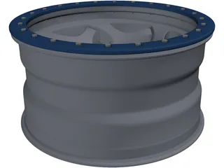 Walker Evans Beadlock Wheel 3D Model preview