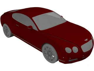 Bentley Continental GT 3D Model preview