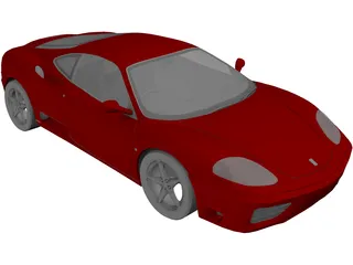 Ferrari 360 Modena 3D Model preview