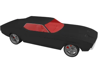 Ford Mustang Coupe (1971) 3D Model preview