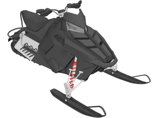 Snowmobile 3D Model preview