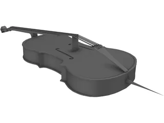 Violin 3D Model preview