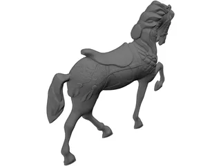 Horse Sculpture 3D Model preview