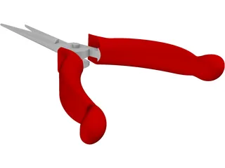 Craftsman Needle Nose Pliers 3D Model preview