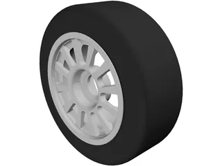 Racing Wheel 3D Model preview