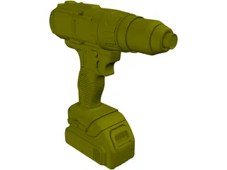 DeWalt Cordless Impact 3D Model preview