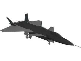 Chengdu J-20 3D Model preview