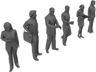 People Collection Low-Poly 3D Model preview