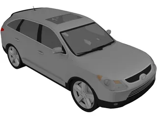 Hyundai Veracruz (2008) 3D Model preview