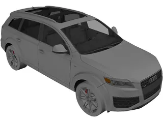 Audi Q7 V12 TDI (2010) 3D Model preview