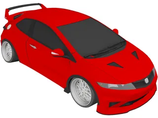 Honda Civic [Tuned] 3D Model preview