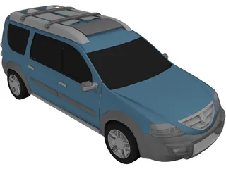 Dacia Logan Steppe Concept (2006) 3D Model preview