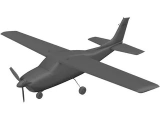 Cessna 172 3D Model preview
